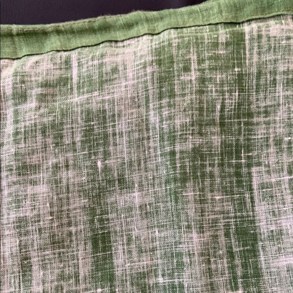 Livio de Simone Italy Lime Green Linen Wide Leg Pants IT 48 US 12 Resort
